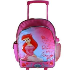   Little Mermaid Toddler Rolling School Backpack (22030): Toys & Games