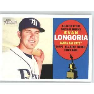Evan Longoria / Tampa Bay Rays   2009 Topps Heritage Card # 318   MLB 