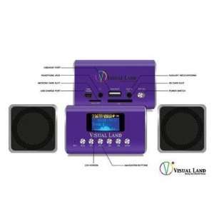  NEW MP3 Mini Boombox Purple   ME909PRP: Office Products