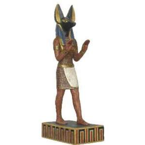  Anubis Embalming / Protecting Pose Statue (Red Anubis 