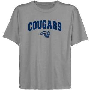  Houston Cougars Youth Ash Logo Arch T shirt Sports 