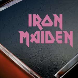  Iron Maiden Pink Decal Metal Rock Band Window Pink Sticker 