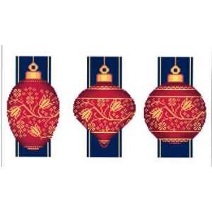 Red Faberge Christmas Ornaments   Col. 2 (cross stitch 