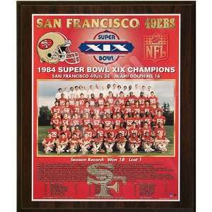 1984 San Francisco 49ers NFL Football Super Bowl 19 XIX Championship 