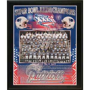  2001 New England Patriots NFL Football Super Bowl 36 XXXVI 