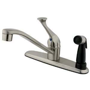 Kingston Brass KB573SN Chatham Single Lever Handle 8 Kitchen Faucet 
