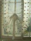 Shabby Country Rose Embroidery Adjustable Balloon Pull Up Austrian 