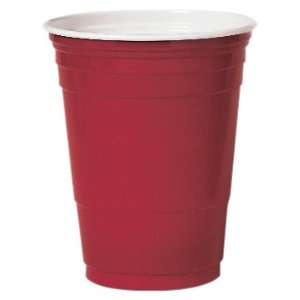 Solo P16RLR 00011 16 oz Red Polystyrene Party Drink Cup (20 Packs of 