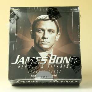  James Bond Heroes and VillainsTrading Cards Box   24 P/5C 