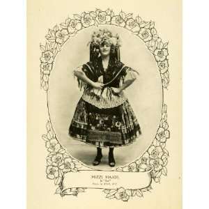 : 1914 Print Mizzi Hajos Actress Dancing Fashion Theater Opera Comedy 