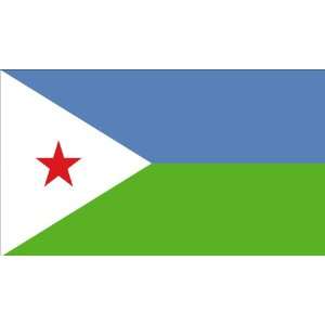  Annin Nylon Djibouti Flag, 3 Foot by 5 Foot Patio, Lawn 