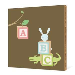  ABC Blocks Nursery Bamboo Wall Art Baby