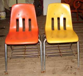Vtg/Antique VIRCO Lot Of Two Old School/School Chairs  