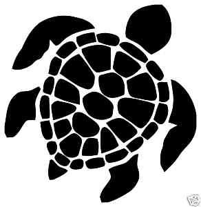 Sea Turtle Vinyl Graphic Decal Car Window Sticker  