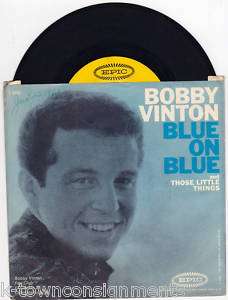 BOBBY VINTON RECORD ALBUMS BLUE ON BLUE / BLUE VELVET  