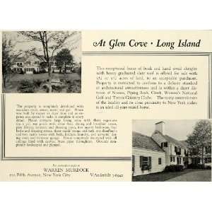 1931 Ad Warren Murdock Realty Glen Cove Long Island NY Real Estate 