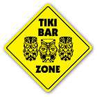TIKI BAR ZONE Sign xing gift novelty hawaiian tropical outdoor liquor