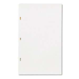  Looseleaf Minute Book Ledger Sheets, Ivory Linen, 14 x 8 1 
