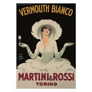 Marcello Dudovich   Martini Rossi Vermouth Bianco Canvas  