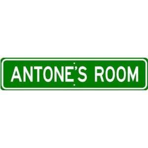  ANTONE ROOM SIGN   Personalized Gift Boy or Girl, Aluminum 