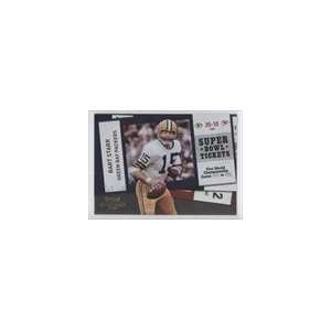  2010 Playoff Contenders Super Bowl Ticket Gold #1   Bart 