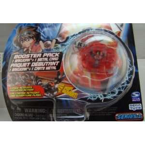  Bakugan Booster Pack ~ Red ~ Translucent Laserman Toys 