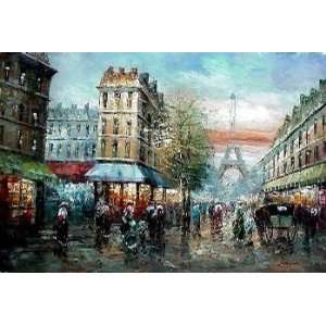  Fine Oil Painting, Paris Street SP23 12x16
