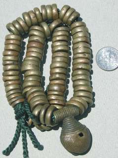 strand antique brass ring heishi beads nigeria 135  