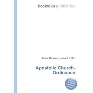  Apostolic Church Ordinance Ronald Cohn Jesse Russell 