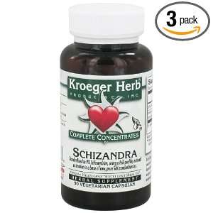   Schizandra Complete Concentrate   90 Vegetarian Capsules, Pack of 3