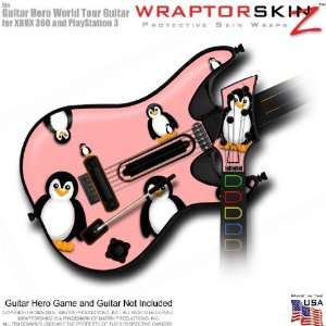  Penguins on Pink Skin fits Band Hero, Guitar Hero 5 & World Tour 