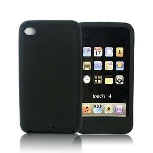  Case Cover for Apple iPod Touch 4 Black: Cell Phones & Accessories