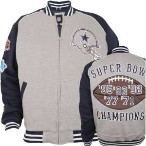    Dallas Cowboys Commemorative Varsity Jacket: Sports & Outdoors