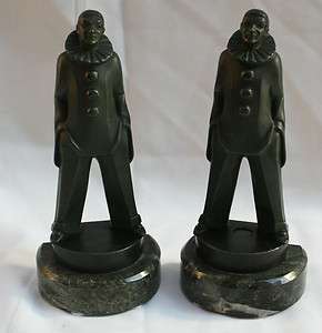 MAGNIFICENT FRENCH ART DECO PAIR OF BOOK ENDS BY MAX LE VERRIER  