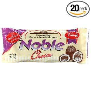 Camel Noble Choice Bars, Coconut, 1.4 Ounce Bars (Pack of 20)  