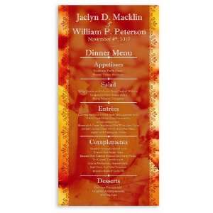  55 Wedding Menu Cards   Harvest Glow