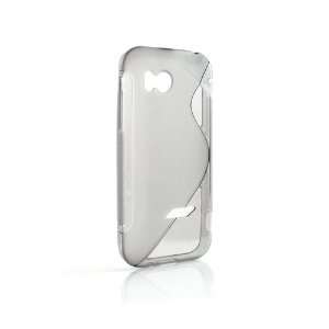  Transparent grau TPU Silicone Case Cover Skin for HTC 