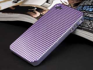 C925 Ultra Thin iPhone 4 Alloy Metal Purple Hard Case Cover & Screen 