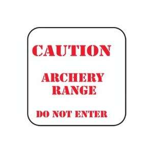 Caution Archery Range Do Not Enter Sign (EA)  Sports 
