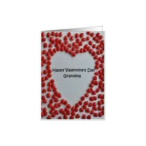 Valentine candy heart card to grandma Card