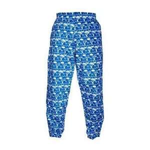  Tribal Design Scrub Pants Size Large Color Blue   100% 