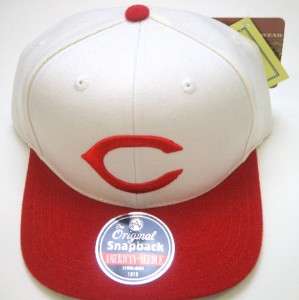 MLB Cincinnati Reds American Needle Coooperstown Snapback Cap White 