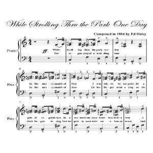   Thru the Park One Day Elementary Piano Sheet Music: Ed Haley: Books