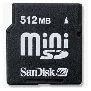  512 MB Mini SD Memory Card + SD Adapter: Computers 