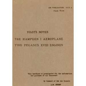   Page Hampden Aircraft Pilots Notes Manual Handley Page Books