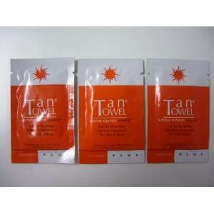  Tan Towel HALF Body PLUS   3 Pack (Medium to Dark Skin Tones 