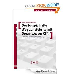 Der beispielhafte Weg zur Website mit Dreamweaver CS4 (German Edition 