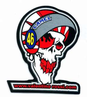 46 Valentino Rossi Yamaha Caricature Biker Sticker V4  