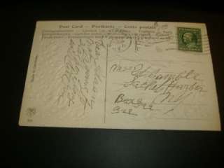 1911 CUPID VALENTINE Antique Postcard GERMANY EMBOSSED  