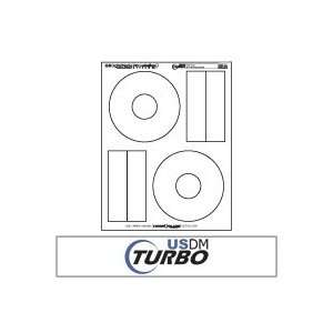  USDM Turbo Laser Gloss Full Size CD Labels 40mm 2up 
